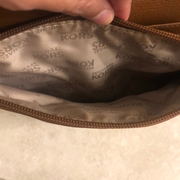 Michael Kors Brown and Gold Accent Crossbody - Picture 5 of 6